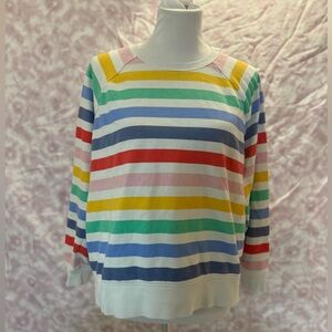 Primary Rainbow Stripe Sweatshirt
